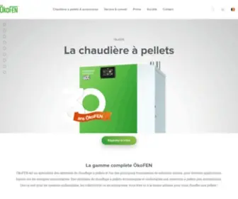 Okofen.be(ÖkoFEN Chauffage aux granulés) Screenshot