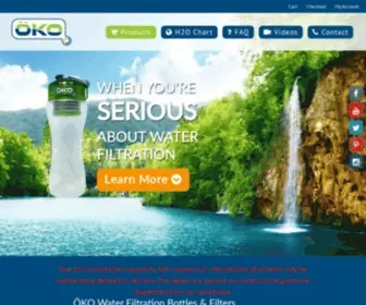 Okoh2O.com(ÖKO Water Filtration Bottles) Screenshot