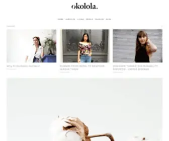 Okolola.com(Sustainable, Ethical, Vegan Fashion & Beauty) Screenshot