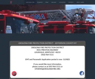 Okolonafire.org(Okolona Fire Protection District) Screenshot