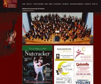 Okorchestra.org(Oklahoma Community Orchestra) Screenshot