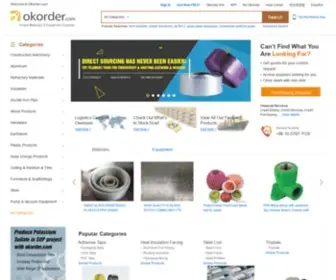 Okorder.com(Materials & Equipment from Leading Supplier and Manufacturer in China) Screenshot