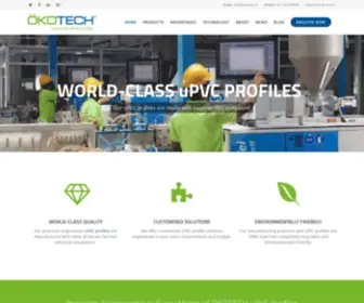 Okotech.in(UPVC Profiles in India) Screenshot