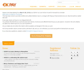 Okpay.com(Okpay) Screenshot