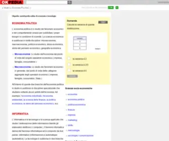 Okpedia.it(Appunti di economia) Screenshot