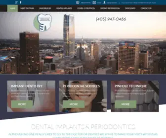 Okperioimplant.com(Oklahoma Center for Implants & Periodontics) Screenshot