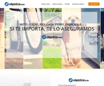 Okpoliza.com(Seguros para lo que necesites) Screenshot