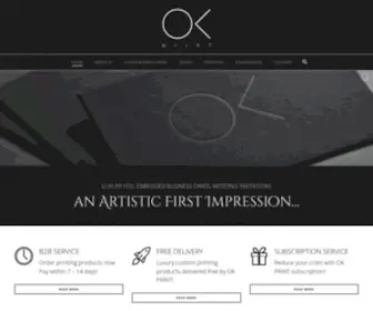 Okprint.co.uk(OK PRINT) Screenshot
