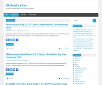 Okproductkey.com(Ok Product Key) Screenshot