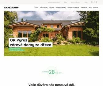 Okpyrus.cz(Sruby, roubenky a srubové domy) Screenshot