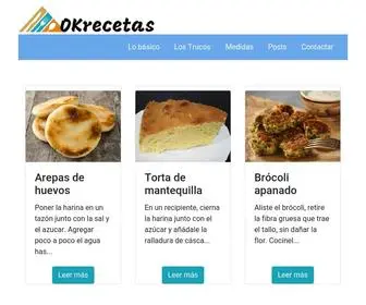 Okrecetas.com(Cocina colombiana e internacional) Screenshot