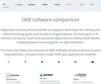 Okrsoftware.com(OKR software comparison) Screenshot