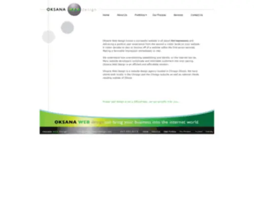 Oksanawebdesign.net(Small Business Web Website Design Chicago Suburbs 501c3) Screenshot