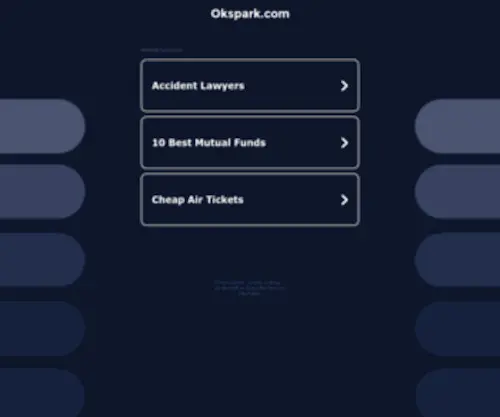 Okspark.com(Okspark) Screenshot