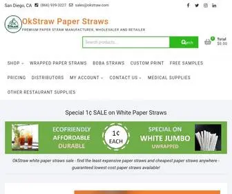 Okstraw.com(OkStraw Paper Straws) Screenshot