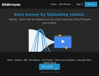 Okstream.co(Fast Video Sharing Service) Screenshot