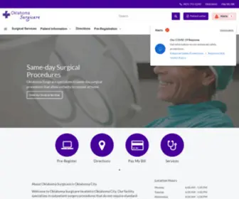 Oksurgicare.com(Oklahoma Surgicare) Screenshot