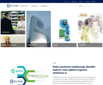 Oktal-Pharma.si(Slovenija) Screenshot
