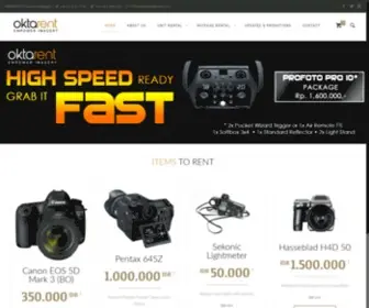 Oktarent.com(Photography Equipment) Screenshot