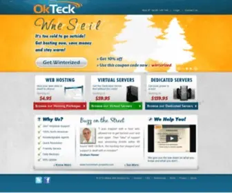 Okteck.com(Discover the world's EASIEST web hosting system) Screenshot