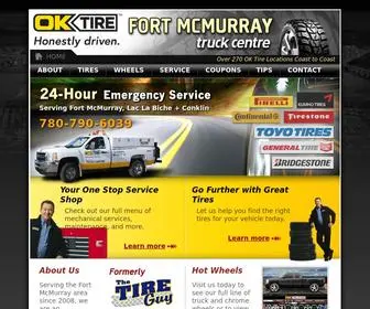 Oktirefortmac.com(OK Tire Fort McMurray) Screenshot