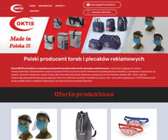 Oktis.com.pl(Producent plecaków i toreb) Screenshot