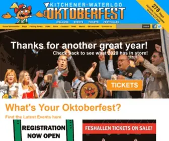 Oktoberfest.ca(Kitchener-Waterloo Oktoberfest) Screenshot