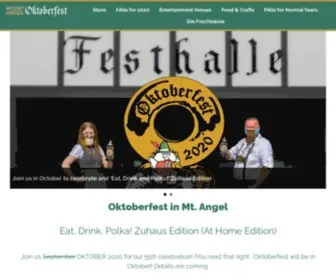 Oktoberfest.org(Mt Angel Oktoberfest) Screenshot