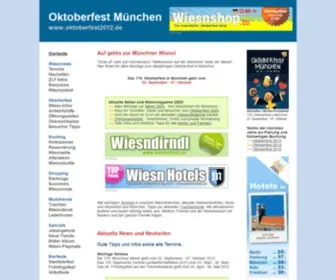 Oktoberfest2012.de(Oktoberfest München) Screenshot