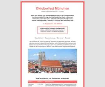 Oktoberfest2013.com(Oktoberfest Infos) Screenshot