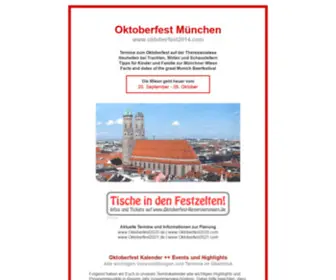 Oktoberfest2014.com(Münchner Oktoberfest) Screenshot