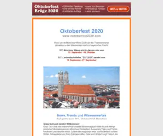 Oktoberfest2020.com(Oktoberfest 2020 München) Screenshot