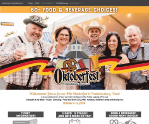 Oktoberfestinfbg.com(Oktoberfest in Fredericksburg Texas) Screenshot