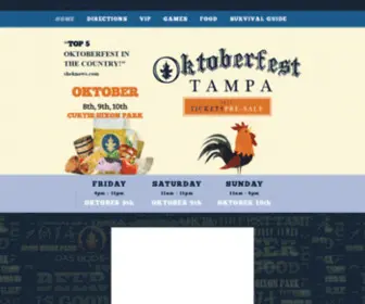 Oktoberfesttampa.com(Oktoberfest Tampa 2022 HOME) Screenshot