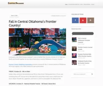 Oktourism.com(Central Oklahoma Frontier Country) Screenshot