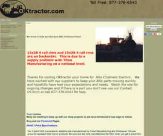 Oktractor.com(Allis Chalmers Parts) Screenshot