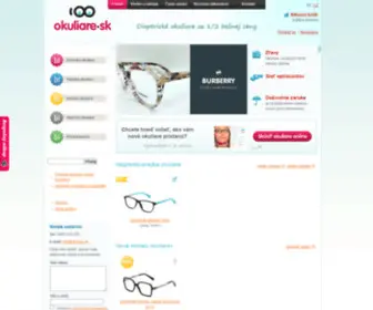 Okuliare.sk(Okuliare až o 50% lacnejšie ako v optike) Screenshot