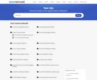 Okultestleri.com(Test Çöz) Screenshot