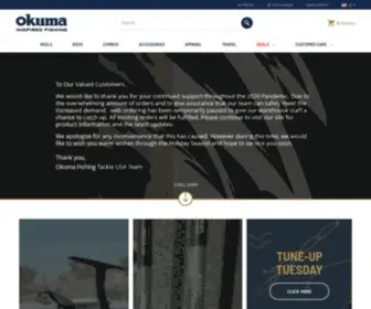 Okumafishingusa.com(Okuma Fishing Tackle) Screenshot