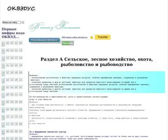 Okvedus.ru(код ОКВЭД) Screenshot