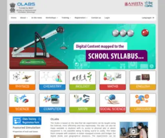Olabs.edu.in(Online Labs for schools) Screenshot