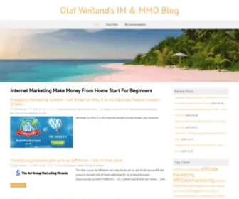Olafweiland.com(Internet Marketing Make Money From Home Start For Beginners) Screenshot