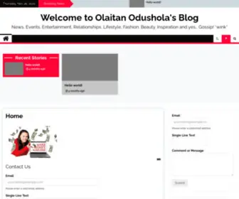 Olaitanodushola.com(Olaitan Odushola's Blog) Screenshot