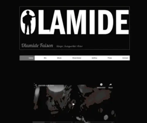 Olamidefaison.com(Artist) Screenshot