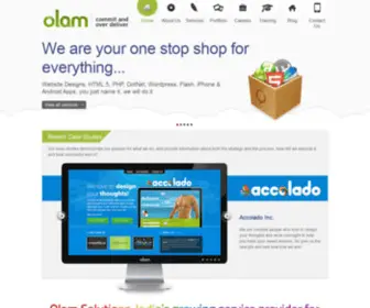 Olamsolutions.com(Best Web Design and Development Company India) Screenshot