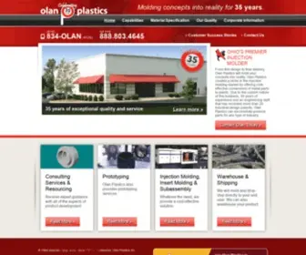 Olanplastics.com(Olan Plastics) Screenshot