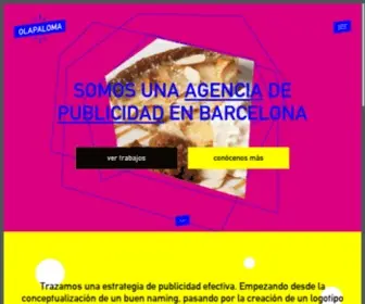 Olapaloma.com(Agencia de publicidad en Barcelona) Screenshot