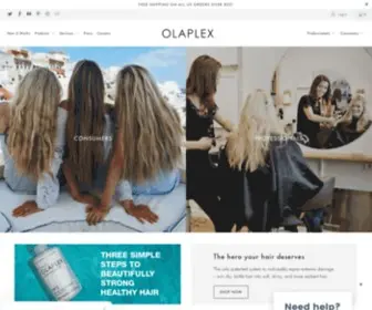 Olaplex.com(Go beyond the surface with the only system) Screenshot