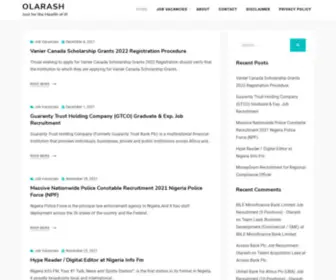 Olarash.com(Just for the Health of it) Screenshot