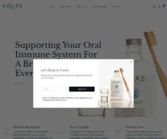 Olas-Oralcare.com(OLAS Wellness) Screenshot
